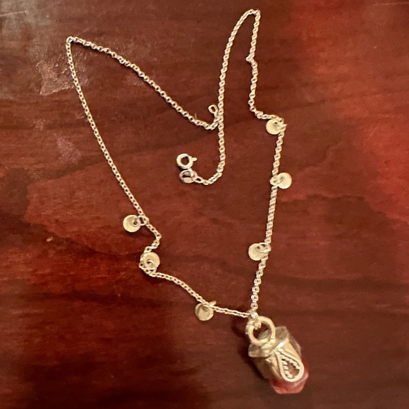 Quartz and sterling silver necklace - Picture 1 of 2